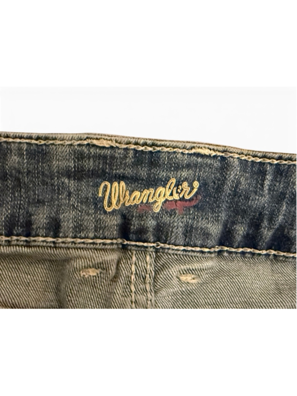 Wrangler Women’s Bootcut Jeans Sz 13x32 Blue Medium Wash Stretch Denim Low Rise - Picture 2 of 9